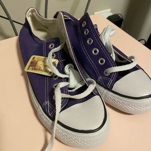 Brand new women’s dark purple converses - size 8.5